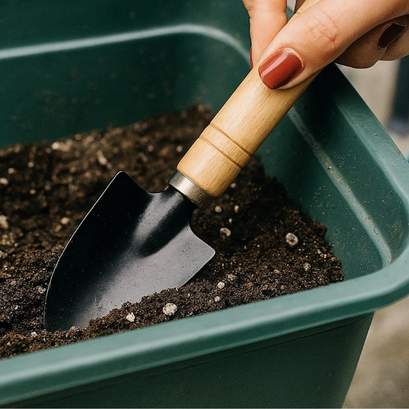 Handmade Wooden Garden Tool Set – Trowels & Cultivator Fork by Foxglove Home