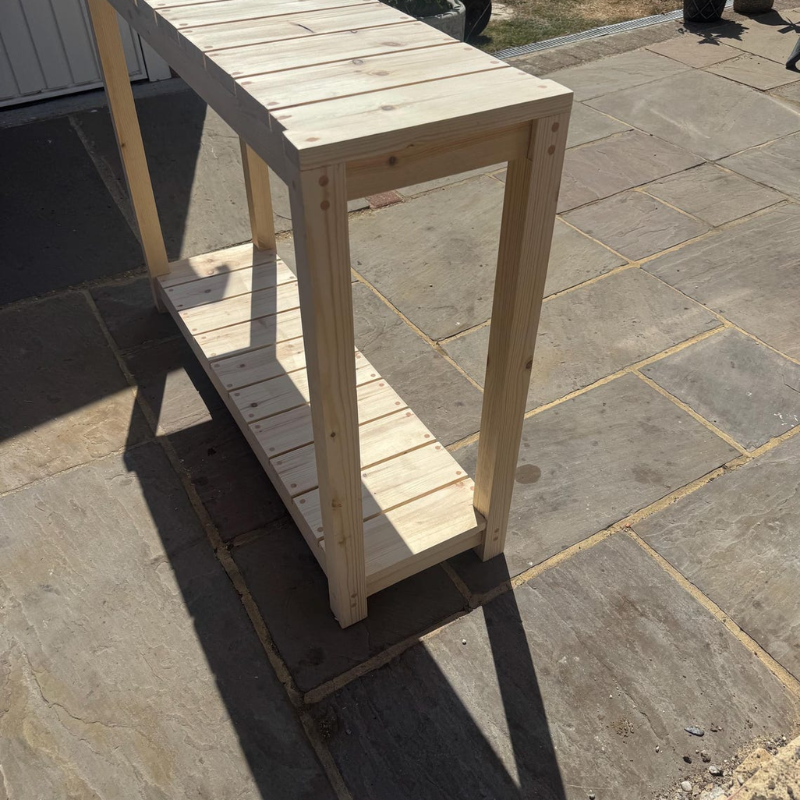 Handmade Wooden Garden Potting Bench – Outdoor Planting Work Table by Foxglove Home